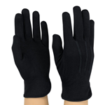 COT150L Gloves Cotton Black - Large