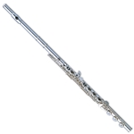 765RBE1RB Flute, Quantz Series, Sterling Silver Head/Body/Foot, Largo Headjoint, Open-Hole, B Foot, Offset G, Split E, Pointed Arms, Case