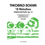 12 Studies etudes for flute, Op. 15