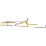 YSL882GO Pro Xeno Trombone w/F Attach, Lacquer, .547" Bore, Open Wrap, 8-2/3" Gold Brass Bell, Peter Sullivan Mouthpiece, Case