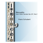 Menuetto from Violin Sonata, Op.137 No. 2 - flute wth piano accompaniment