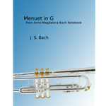 Menuet in G from Anna Magdalena Bach Notebook - trumpet with piano accompaniment