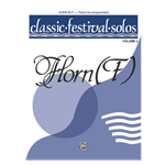 Classic Festival Solos Volume 2 Piano Accompaniment Book for horn solo book
