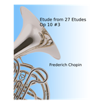 Etude from 27 Etudes Op 10, No.3 - horn & piano