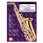 Easy Classics for Alto Saxophone  with piano accompaniment part.