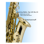 Evening Waltz - alto saxophone with piano accompaniment