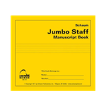 Schaum Jumbo Staff Manuscript Book - 4 stave