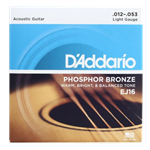 EJ16 D'Addario Acoustic Guitar Strings (12-53 Gauge)