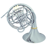 8DS Pro F/Bb Double Horn, Nickel-Plated, Screw Bell, Kruspe Wrap, .468" Bore, 12.25" Large Throat Bell, Tapered Rotors & Bearings, Mechanical Change Valve, Adjustable Levers, 7BW Mouthpiece, Case