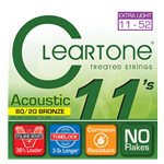 7411 Cleartone XL Acoustic Guitar Strings (11-52 Gauge)