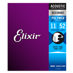 11025 Elixir Polyweb Acoustic Guitar Strings (11-52 Gauge)