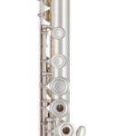 PS61BOFK Flute, Sterling Silver Head/Body/Foot, Signature Headjoint w/ Aurumite Lip Plate, Open-Hole, B Foot, Offset G, Gizmo Key, Drawn Tone Holes, Case