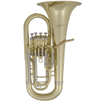 EU784L Euphonium, Performer Series, 4 Valve (Inline), Lacquer, .571" Bore, Small Shank, 11" Bell, Rose Brass Leadpipe, Case