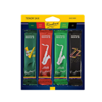 SRMIXT25 Vandoren Jazz Mix Card Tenor Sax #2.5 (1 ea Java, Java Red, ZZ, V16)