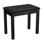 GFWKEYBENCHHABK Deluxe Piano Bench - Height Adjustable, Black