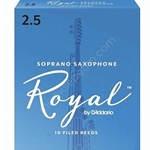 RIB1025 Rico Royal Soprano Sax #2.5 Reeds (10)