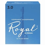 RIB1030 Rico Royal Soprano Sax #3 Reeds (10)