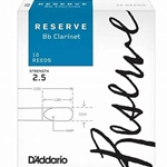 DCR1025 Rico Reserve Bb Clarinet #2.5 Reeds (10)