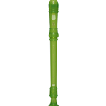 YRS20BG Soprano Recorder - Green, Key of C, Baroque Fingering