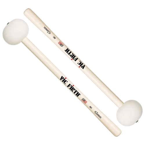 MB5H Marching Bass Drum Mallets - Hard Felt/ 2X Large - Corpsmaster  (30-32 Drum) MB5H