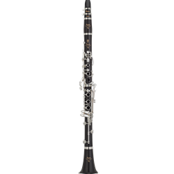 YCLCSVR Pro Bb Clarinet, Grenadilla Wood, Silver-Plated Keys, V-Series Bore Design, Adjustable Thumbrest, 4CM Mouthpiece, Case & Case Cover