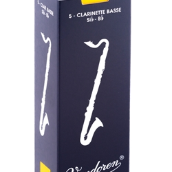 CR124 Vandoren Traditional Bass Clarinet #4 Reeds (5)