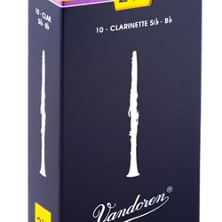 CR1025 Vandoren Traditional Bb Clarinet #2.5 Reeds (10)