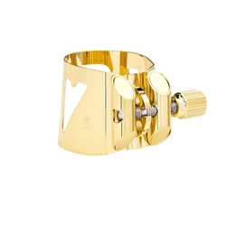 LC07P Optimum Alto Sax Ligature & Cap - Gold Gilded