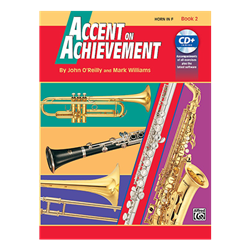Accent on Achievement Book 2 Horn in F with online access or enhanced CD