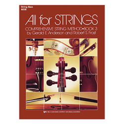 All for Strings - Book 3 - String Bass