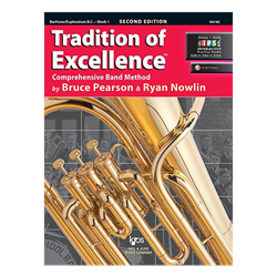 Tradition of Excellence Book 1 with IPS access code - Baritone / Euphonium Bass Clef