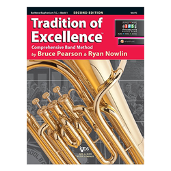 Tradition of Excellence Book 1 with IPS access code -  Baritone / Euphonium Treble Clef
