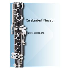 Celebrated Minuet - clarinet with piano accompaniment