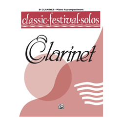 Classic Festival Solos Volume 1 - piano accompaniment for clarinet