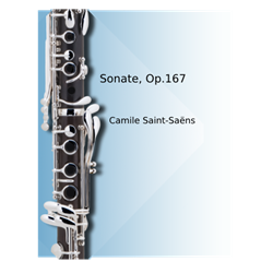 Sonate, Op.167 - clarinet with piano accompaniment