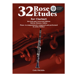 Rose 32 Etudes for Clarinet with online audio access