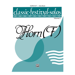 Classic Festival Solos Volume 2 French Horn part  Book