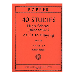 40 Studies High School Of Cello Playing