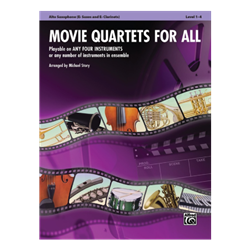 Movie Quartets for All - Eb Alto Saxophone