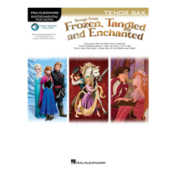 Songs from Frozen, Tangled and Enchanted with online audio access - tenor saxophone
