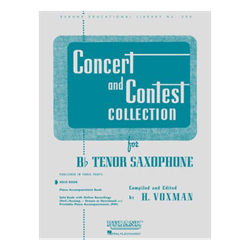 Concert and Contest Collection  for Tenor Saxophone - tenor sax part book