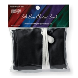 BCB1 Hodge Silk Bass Clarinet Swab - Black