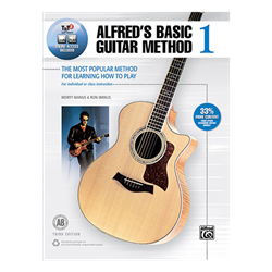 Alfred's Basic Guitar Method (3rd edition) Book 1 with online audio and video access