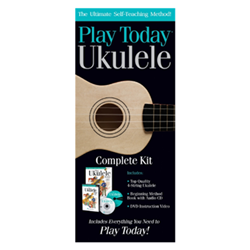 Play Ukulele Today - Starter Pack includes ukulele , method book with online audio access code