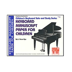 Keyboard Manuscript Paper For Children - 4 Stave