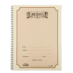 Archives Spiral Manuscript Book - 10 stave