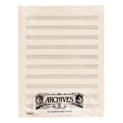 Archives Double Fold Manuscript - 10 stave