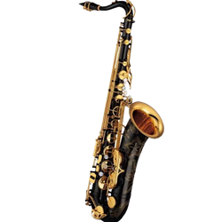YTS875EXB Custom EX Bb Tenor Sax, Black Lacquer, E1 Neck, Annealed Body/Bell, Ribbed & Flanged Posts, High F#, Special Octave Mechanism, 4CM Mouthpiece, Case