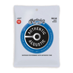 MA140 Martin Light Strings - 80/20 Bronze (12-54 Gauge)