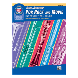 Accent on Achievement Pop, Rock and Movie Instrumental Solos with CD - Bb Tenor Saxophone